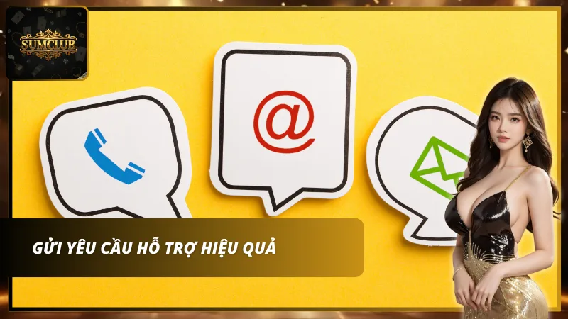 Giao diện chat trực tuyến của Sumclub hỗ trợ nhanh chóng